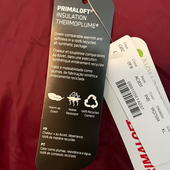 NWT Jcrew Colorblock Puffer with Primaloft XL - Picture 8 of 9